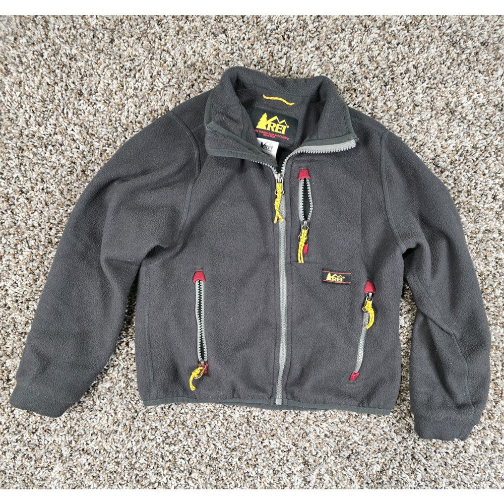 REI Co-op Trailsmith fleece jacket Boys Sz XS (6-7) Gray